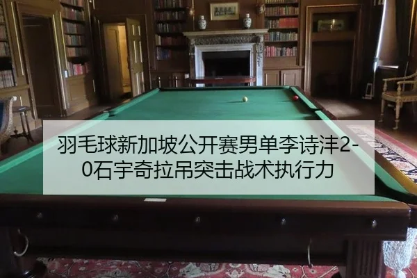 羽毛球新加坡公开赛男单李诗沣2-0石宇奇拉吊突击战术执行力